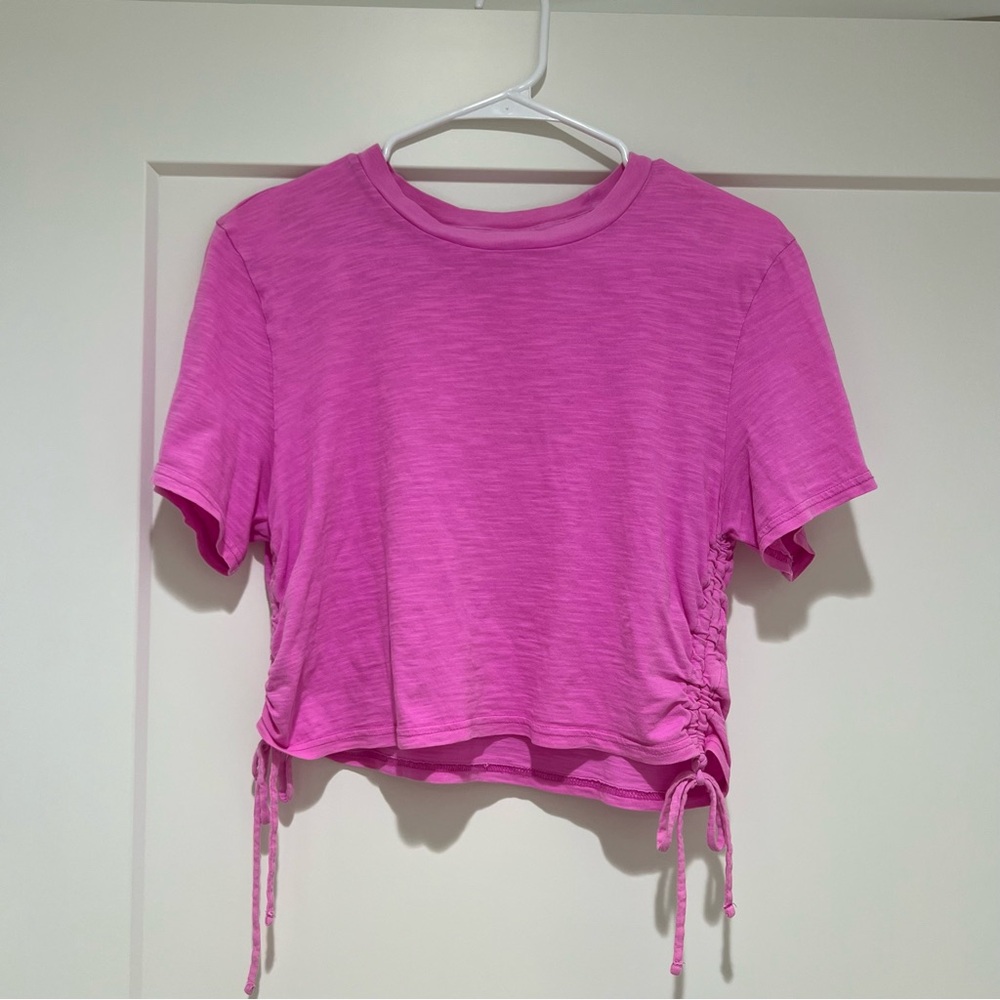 Target pink crop top